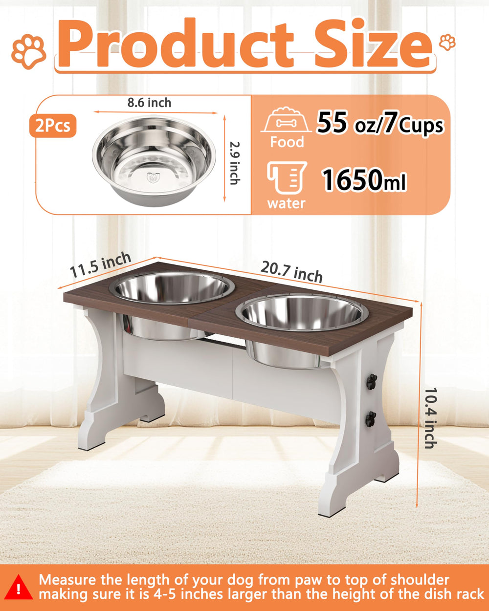 Piskyet tazones inoxidable 304, dos unidades, duraderos para comida diaria