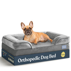 Pitpet cama de perro sofá ortopédico con soporte para espalda y cuello.