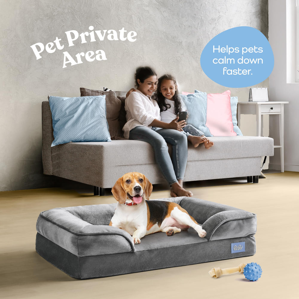Pitpet cama con tejido Oxford resistente para uso diario.