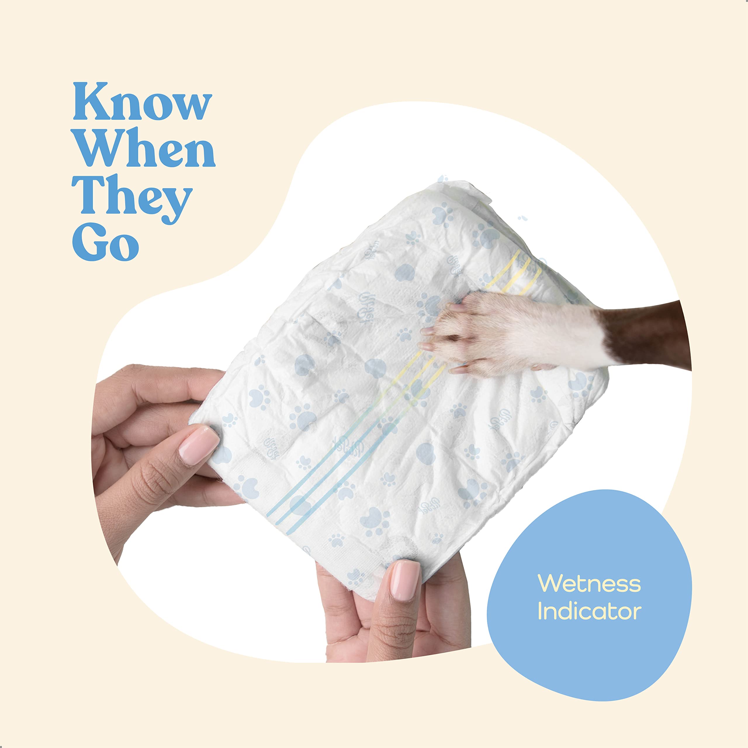 Núcleo ultra absorbente de PitPet transforma líquido en gel para protección duradera.