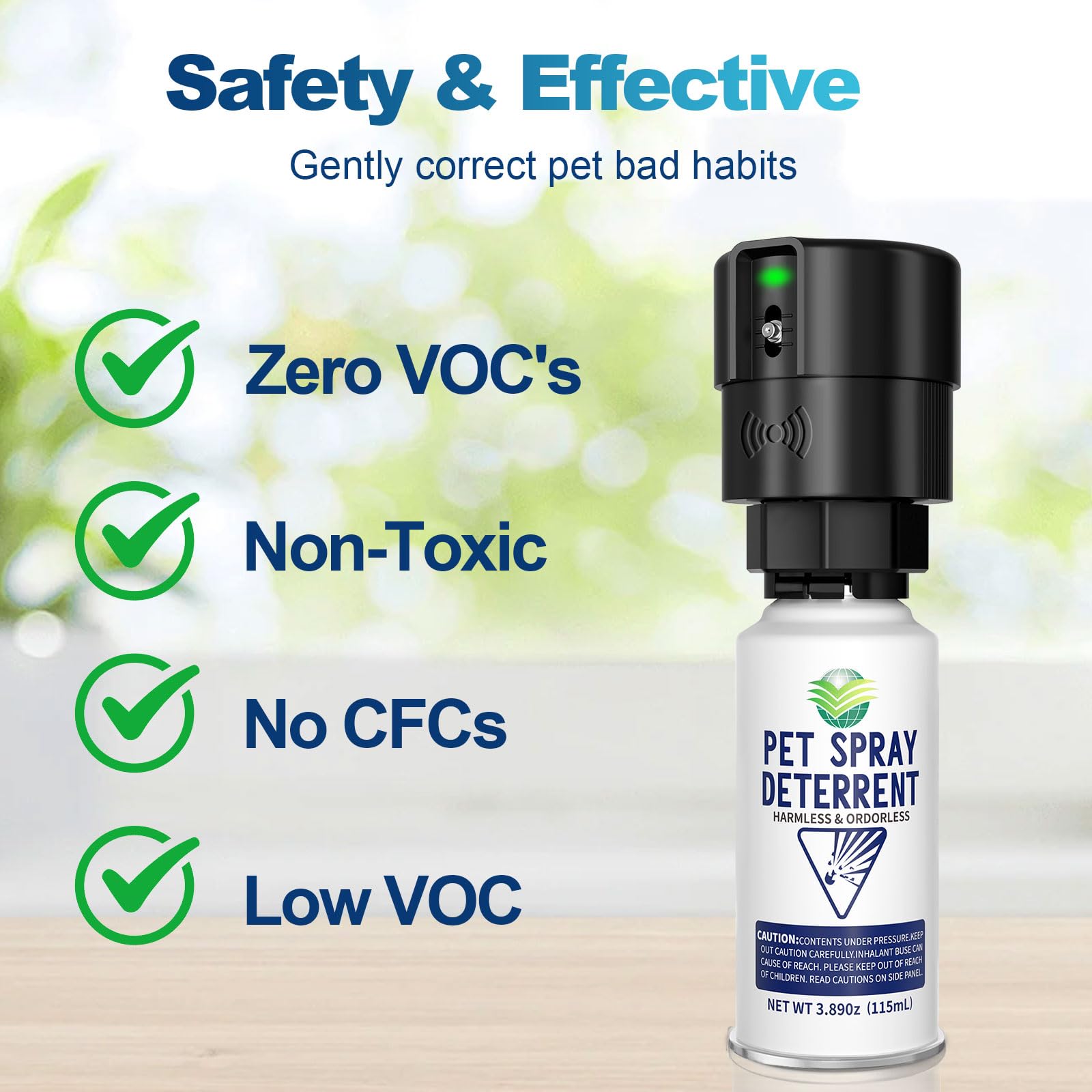 Piutezo deterente para mascotas en spray sin olor, ideal para encimeras y zonas sensibles.