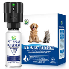 Piutezo sistema disuasor con sensor de movimiento para mascotas, pensado para interior y exterior.