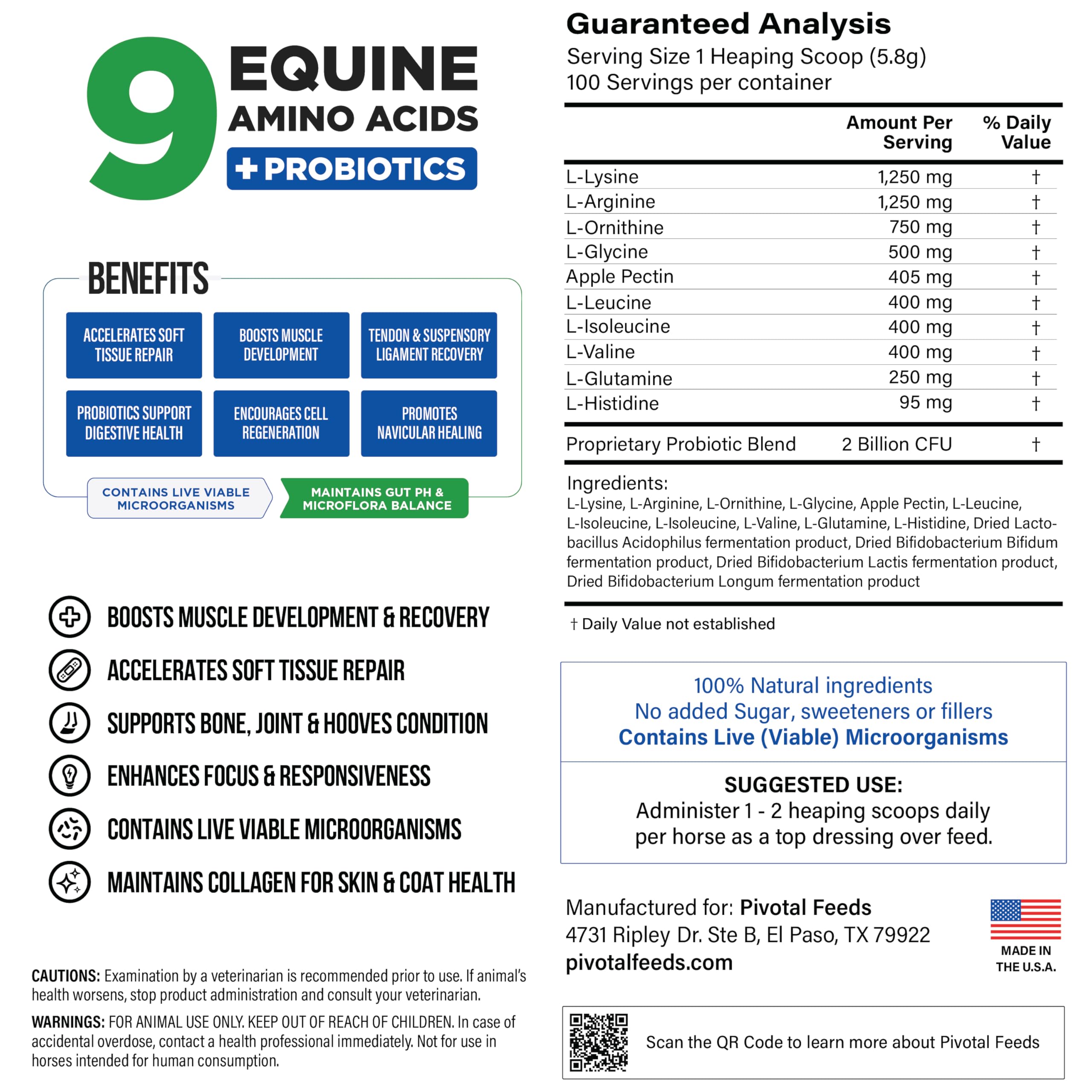 Pivotal Equine Total Recovery: pelaje brillante y vitalidad gracias al soporte nutricional