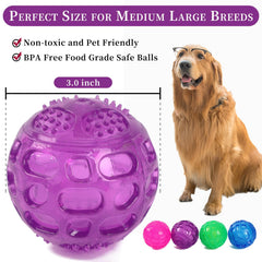 Bola PJDH resistente para perros de mordida fuerte, duradera