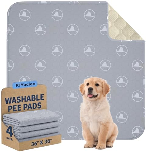 PJYuCien Almohadillas Lavables para Perros 36x36 - cubren el piso y protegen superficies durante el entrenamiento.