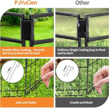PJYuCien anclajes incluidos para fijar al suelo en exterior.