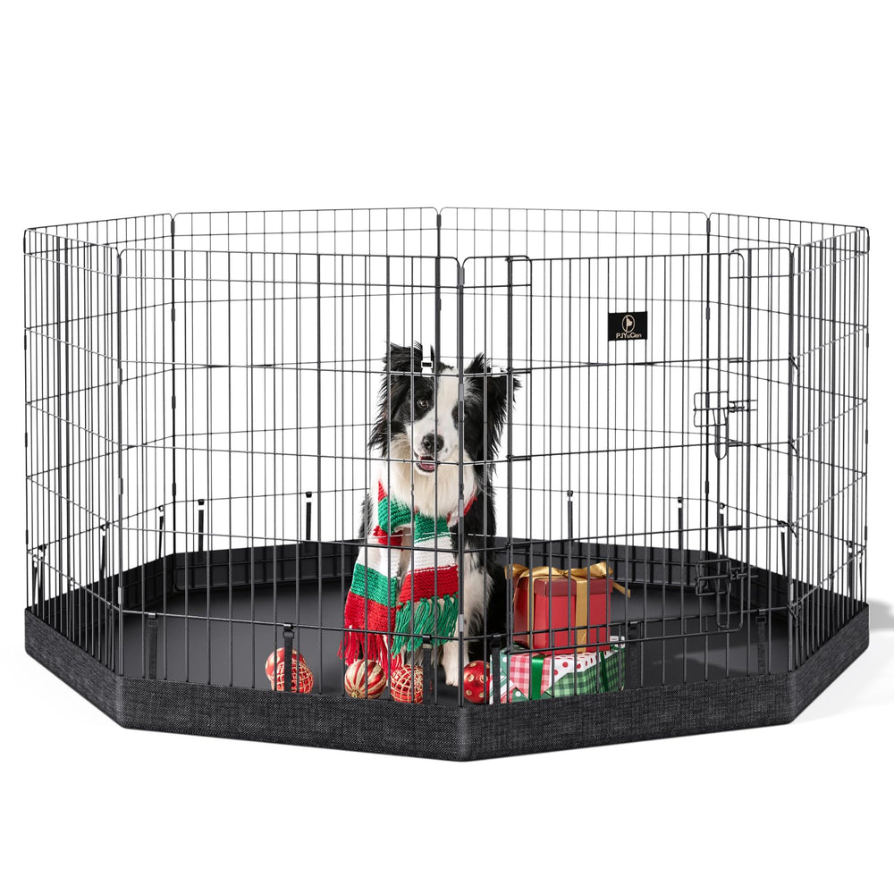 PJYuCien: cerca para perros, 8 paneles 30h plegable, montaje rápido y seguro