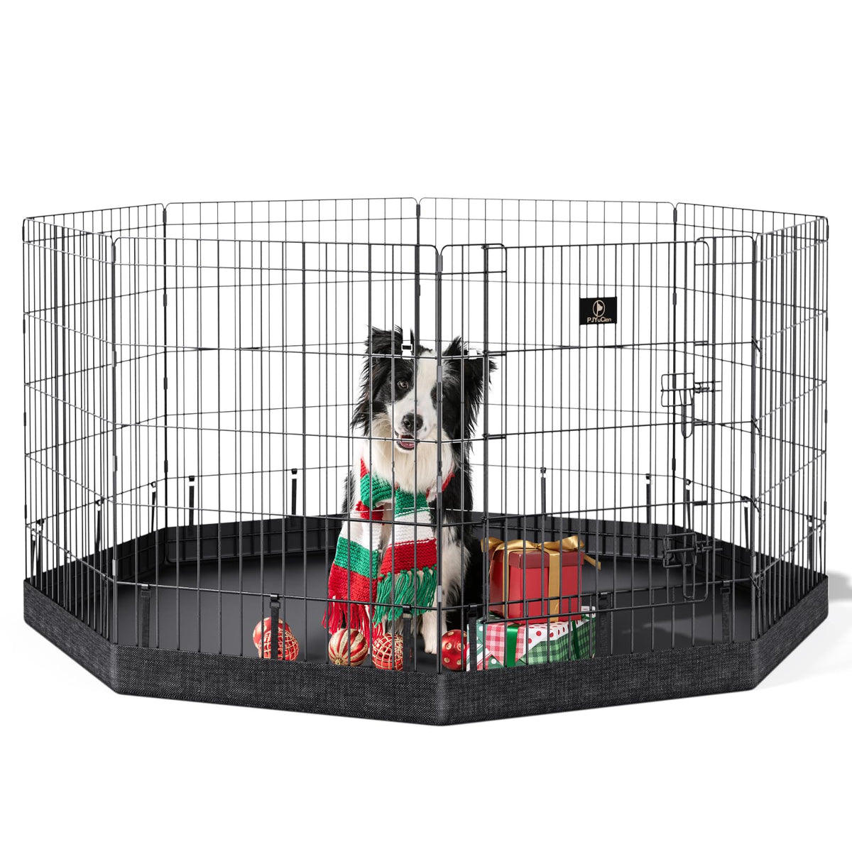 PJYuCien: cerca para perros, 8 paneles 30h plegable, montaje rápido y seguro