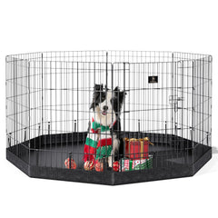 PJYuCien: cerca para perros, 8 paneles 30h plegable, montaje rápido y seguro