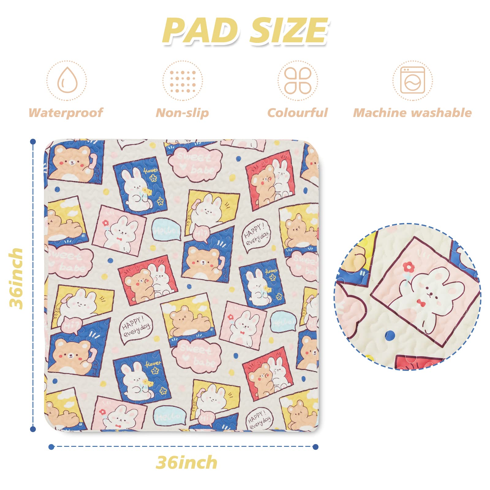 PJYuCien: dimensiones 36x36, ideal para recintos estándar.