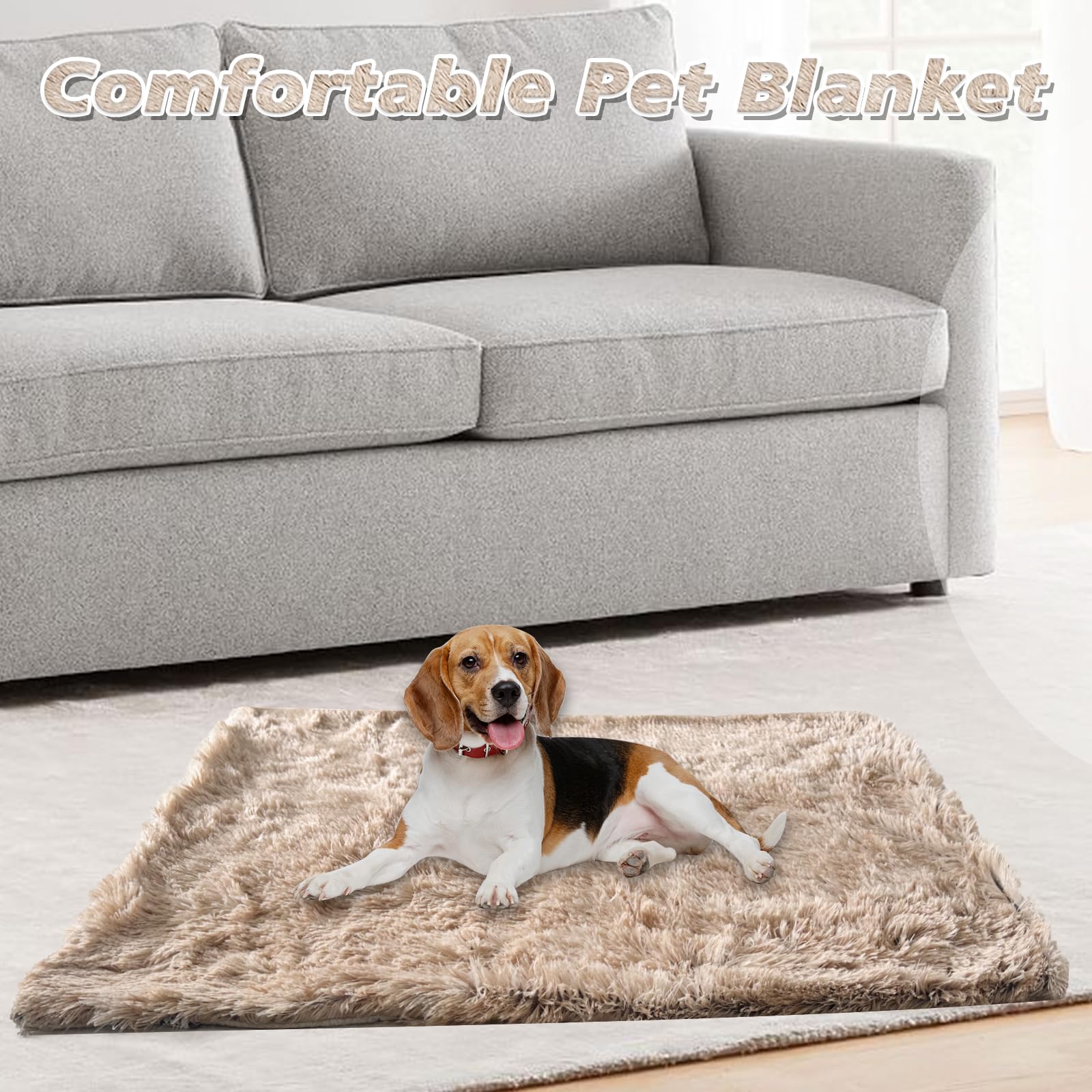 PJYuCien manta peluche tacto cálido: confort inmediato para mascotas.