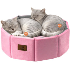 Cama PJYuCien para gatos grande, exterior suave y cálido para siestas