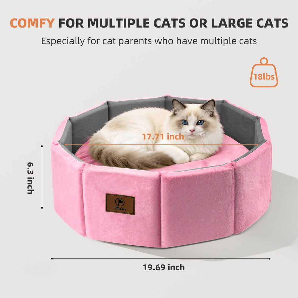 Cama PJYuCien rosa lavable a máquina para limpieza fácil