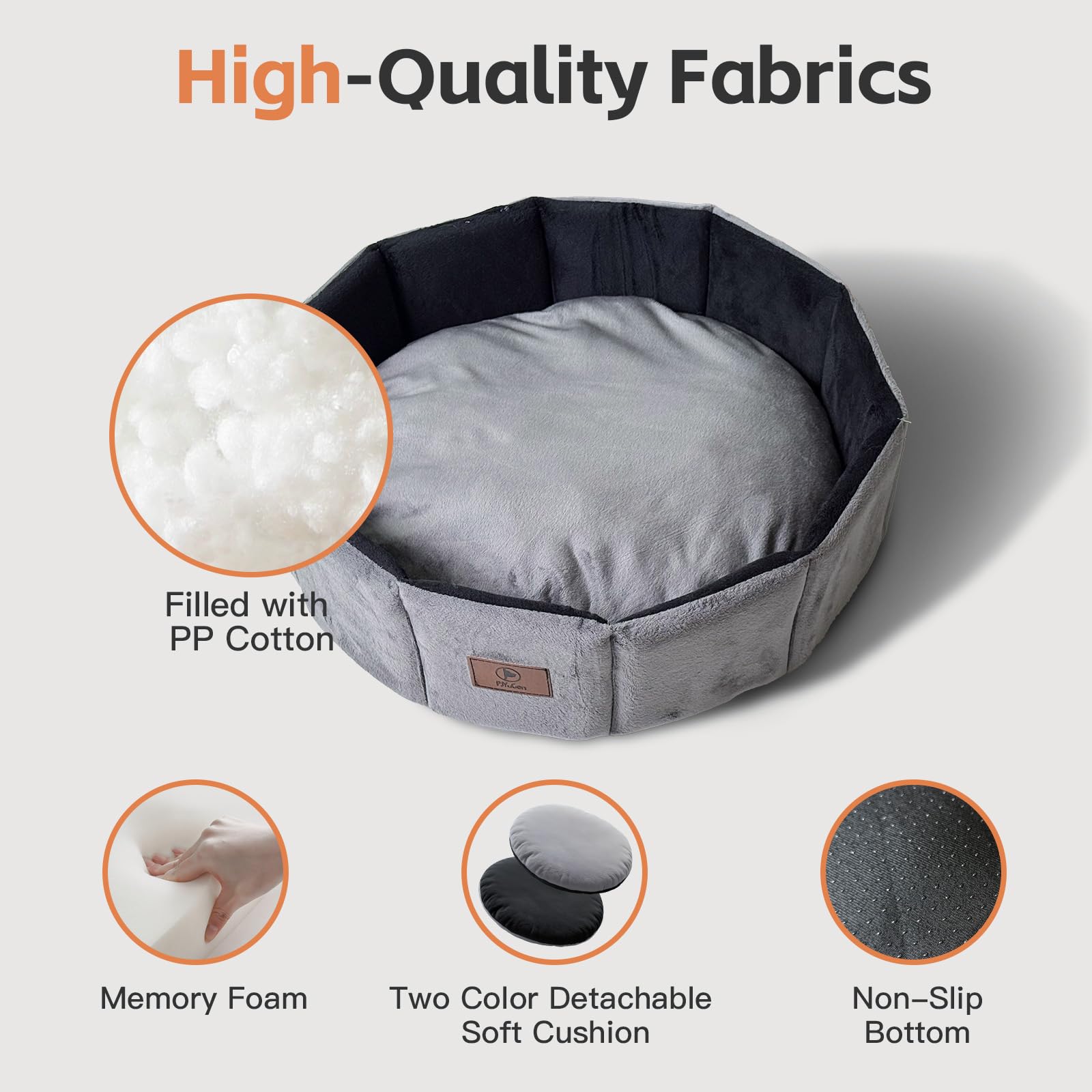 PJYuCien cama lavable a máquina para limpiezas fáciles