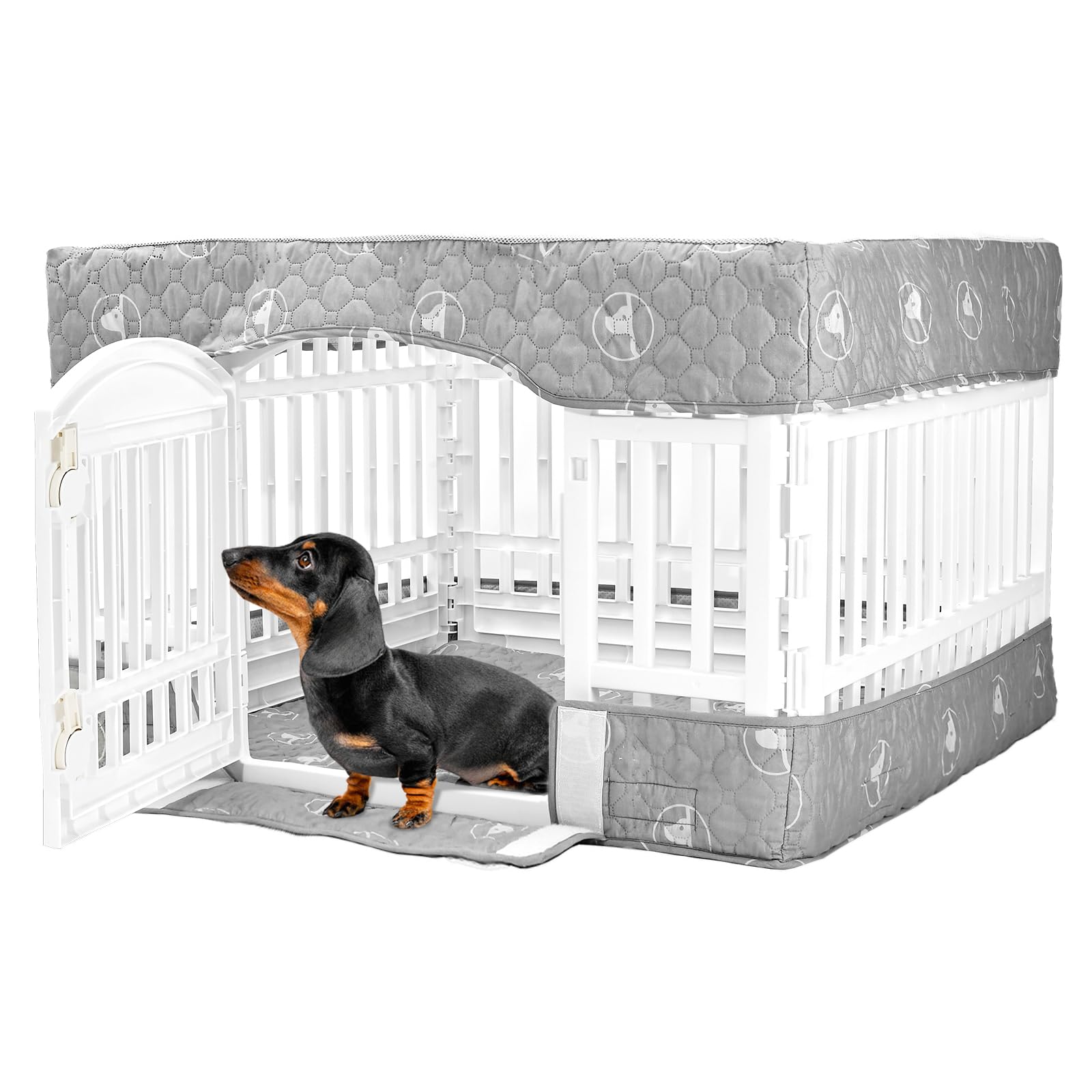 PJYuCien cobertor-base jaula para perros 36 pulgadas mejora comodidad y seguridad.