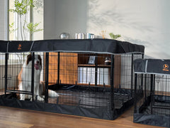 PJYuCien corral para perros con 8 paneles para más espacio.