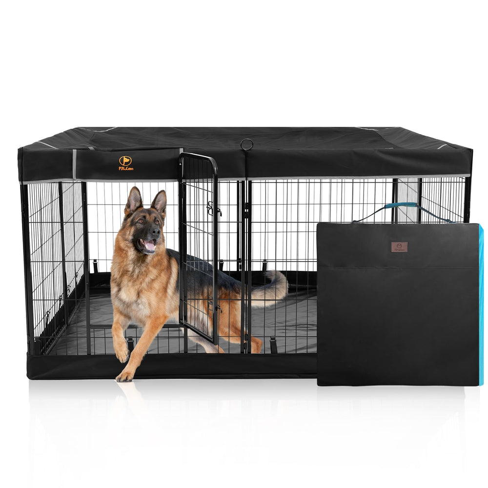 PJYuCien corral para perros con bolsa de almacenamiento para viajes.