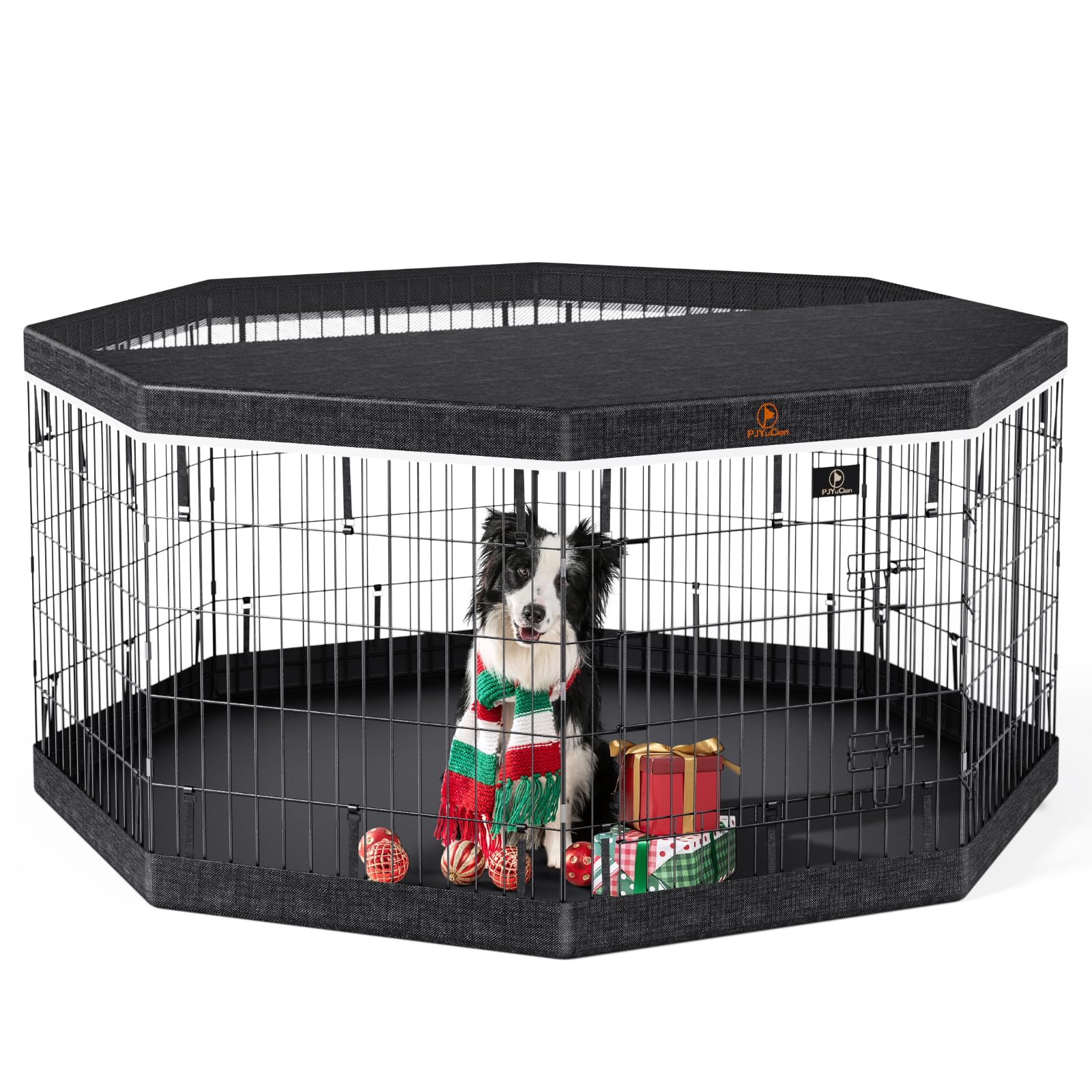 PJYuCien jaula-perro-8-paneles-30h: espacio seguro para cachorros.
