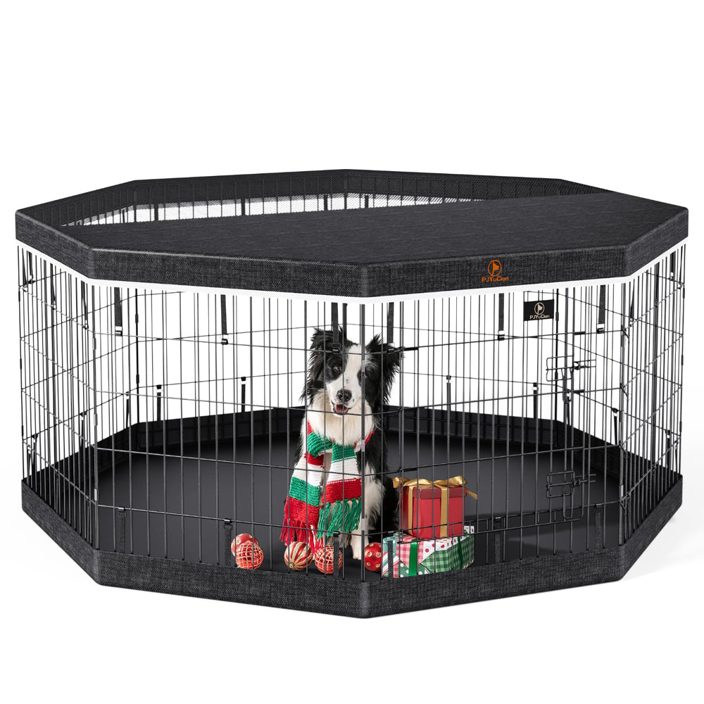 PJYuCien jaula-perro-8-paneles-30h: espacio seguro para cachorros.