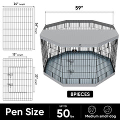 PJYuCien base gris protege el suelo y estabiliza la jaula para uso estable.