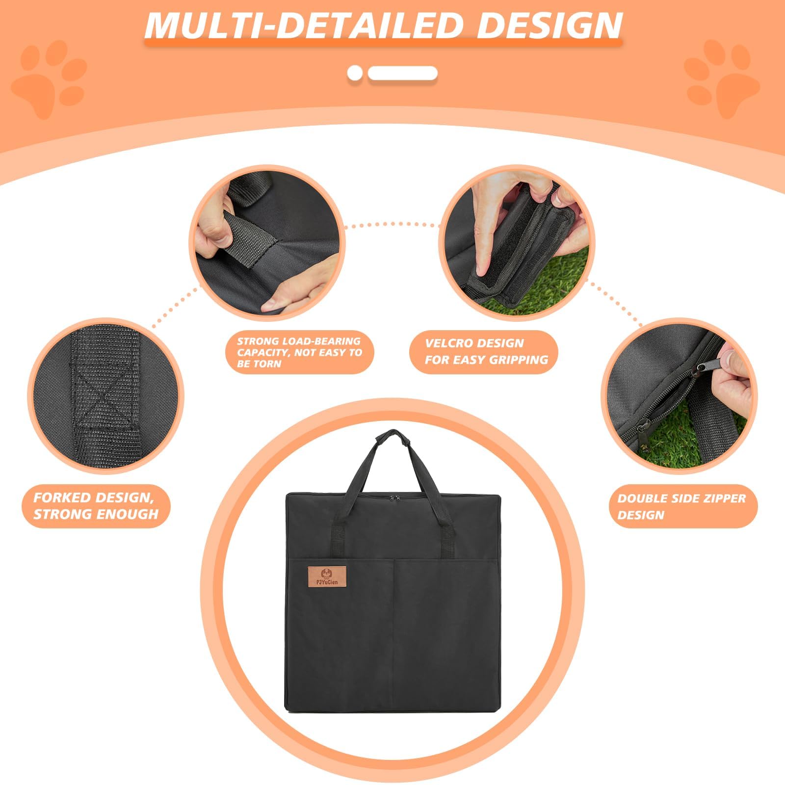 PJYuCien bolsa-diseño-plegable-ahorra-espacio: diseño compacto para guardar.