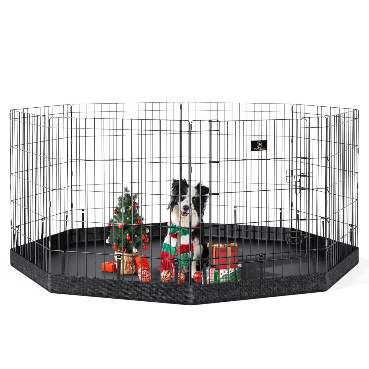 PJYuCien jaula-perros-8-paneles: espacio seguro para juegos en casa