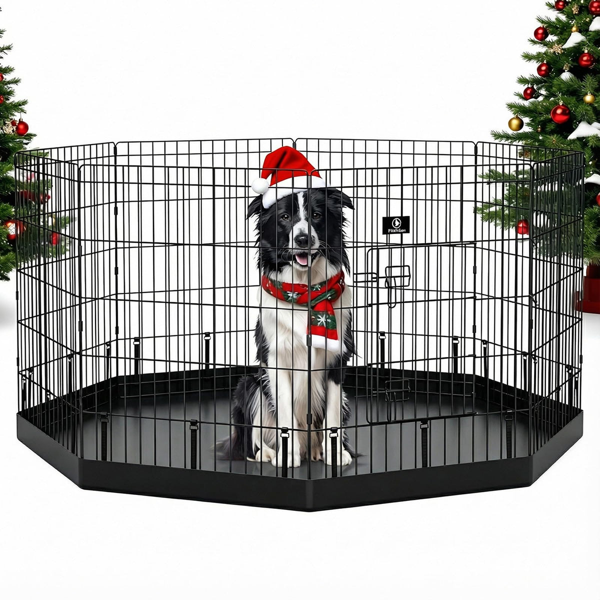 PJYuCien jaula plegable para perros con ensamble rápido, ideal para uso inmediato