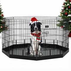 PJYuCien jaula plegable para perros con ensamble rápido, ideal para uso inmediato