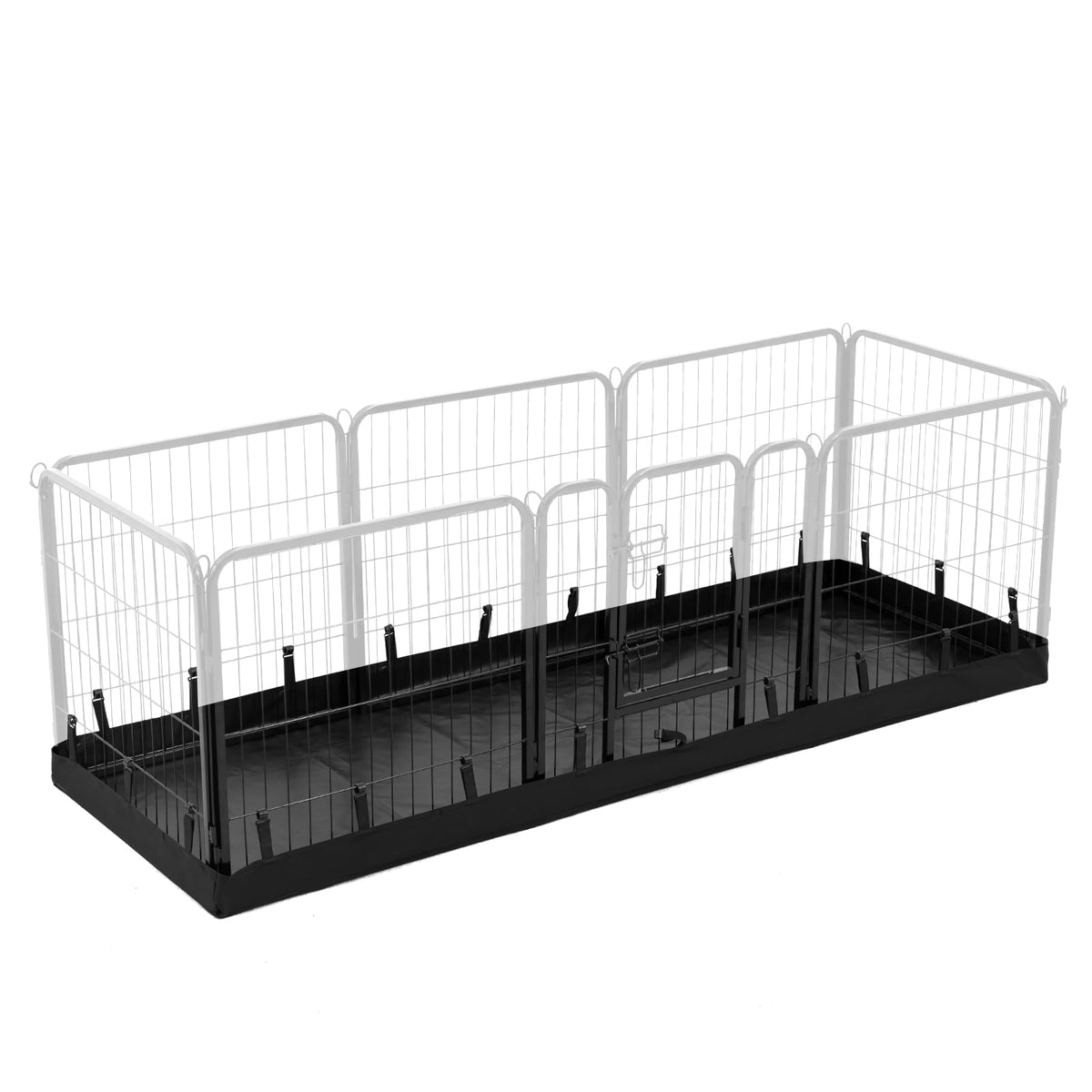 PJYuCien base rectangular para jaula de perros, protege el suelo y encaja en 24x72 pulgadas