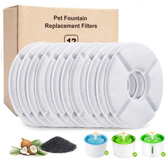PK.ZTopia filtros para fuente de gatos 12-pack para agua más limpia