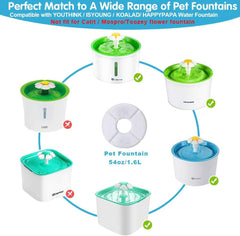 PK.ZTopia filtros de 84 oz para fuente de gatos, manteniendo el agua fresca