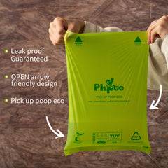 Pkpoo bolsas-excrementos-perro-gruesas-20um: barrera resistente para evitar filtraciones durante la recogida.