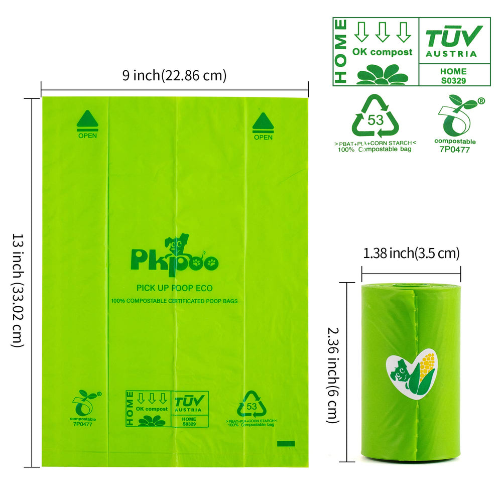 Pkpoo-tamano-13x9-pulgadas: tamaño versátil para desechos del hogar.