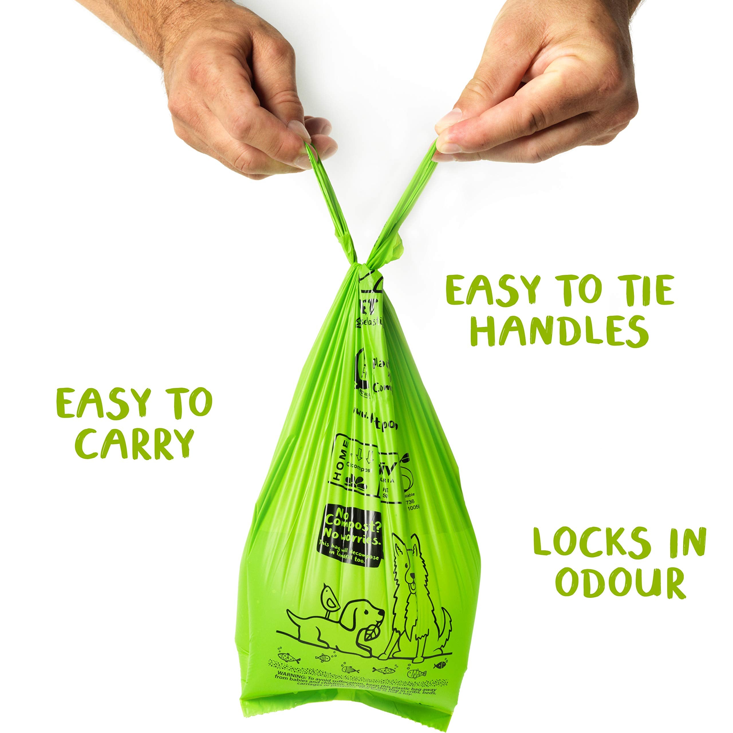 PLANET POOP bolsas basadas en planta, libres de plástico para una opción sostenible.