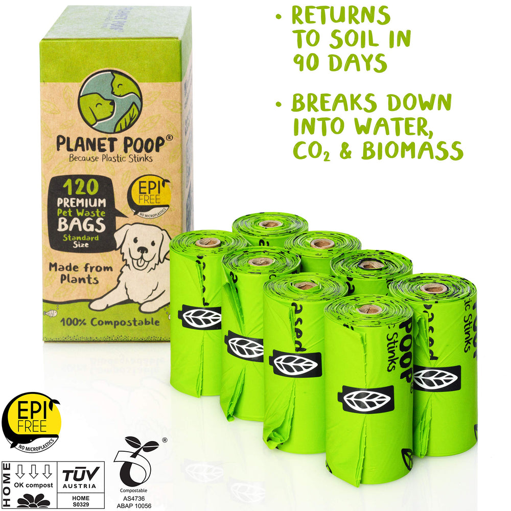 PLANET POOP bolsas sin aroma para recogida limpia y sin olores.