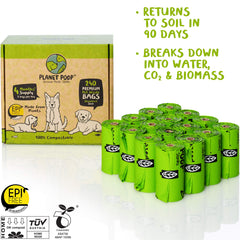 PLANET POOP bolsas sin olor, ideales para pasear sin irritaciones ni olores.
