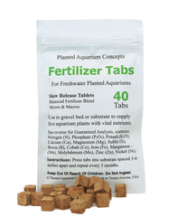 Tabletas fertilizantes para raíces de Planted Aquarium Concepts, liberación lenta para plantas sanas.