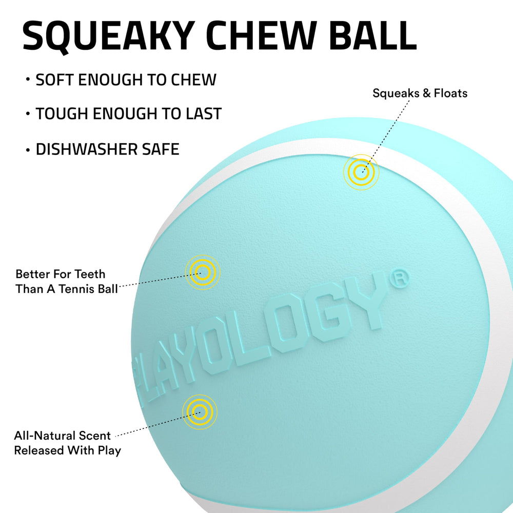 Playology bola mordedora aroma maní natural para estimulación sensorial.