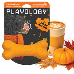 Playology hueso de doble capa para perros medianos, ideal para morder por más tiempo.