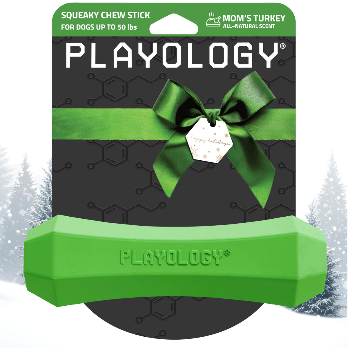 Playology Juguete chirriante para perros con aroma de pavo, ideal para juegos.