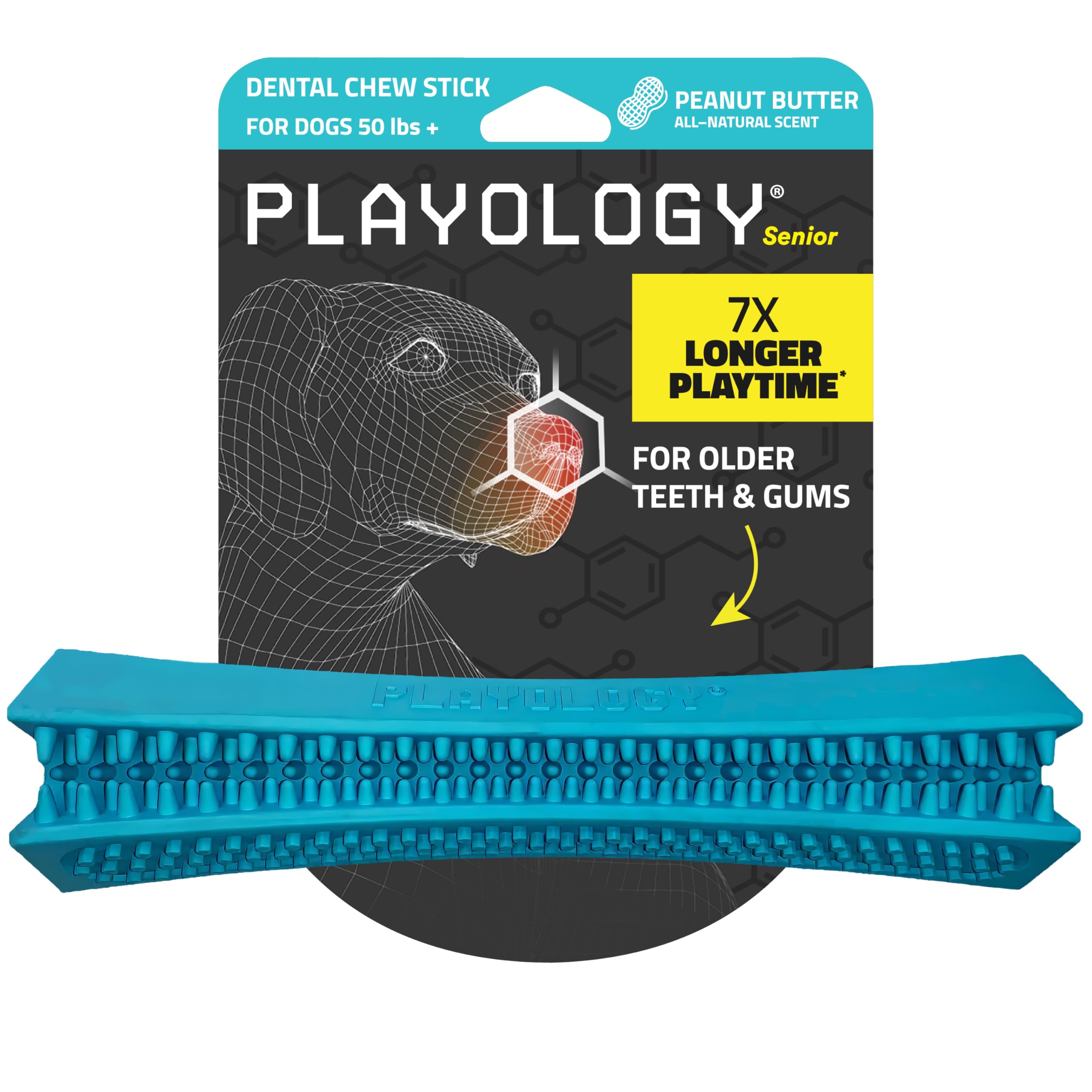 Playology juguete dental masticable suave para encías sensibles del perro