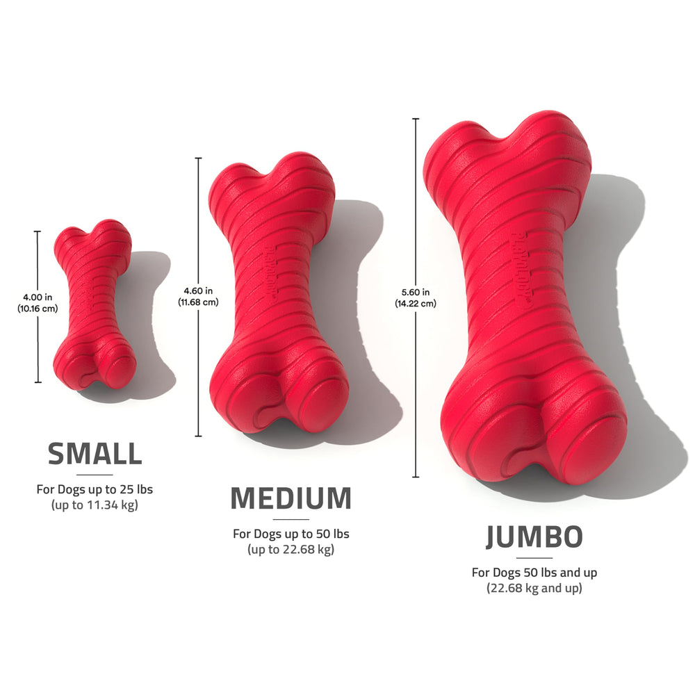 Playology Juguete duradero para perros medianos, tamaño ideal.