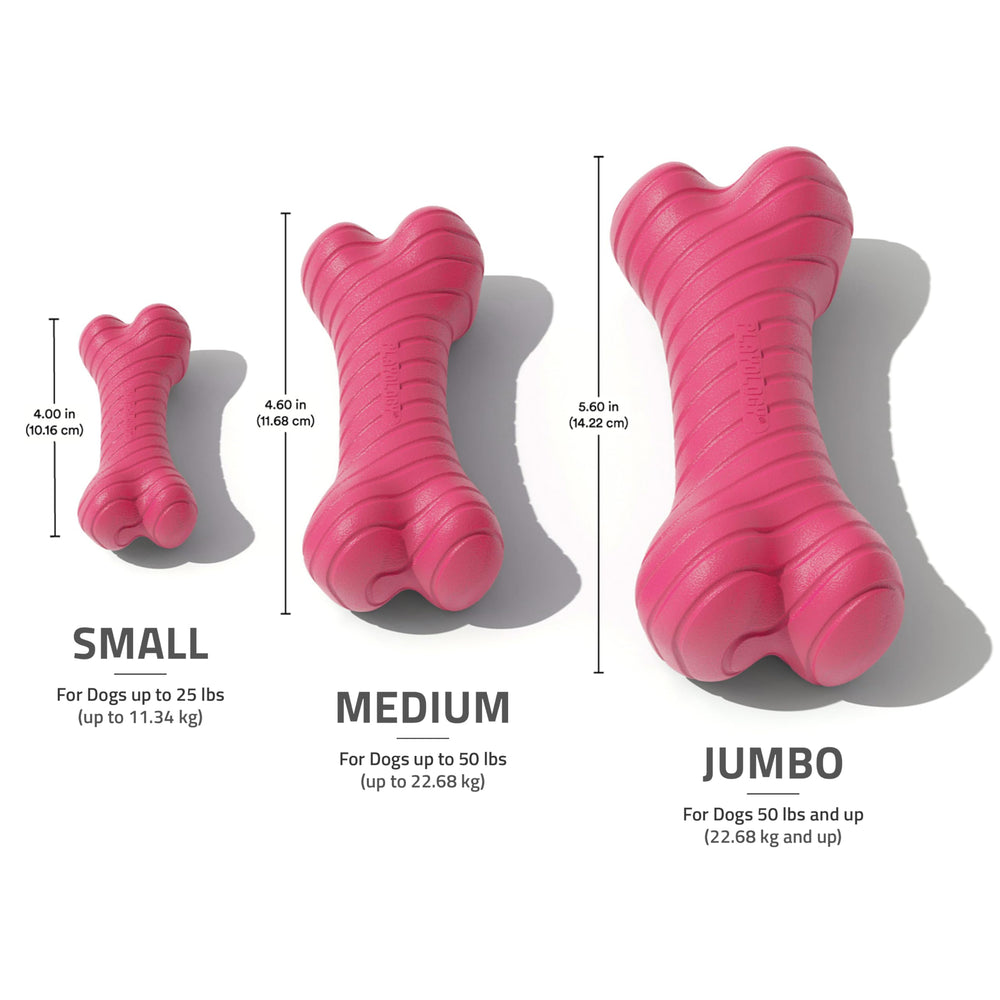 Playology Paquete de dos juguetes, ideal para perros pequeños con energía de masticación.