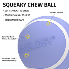 Pelota masticable de Playology, flota en agua para juegos de piscina.