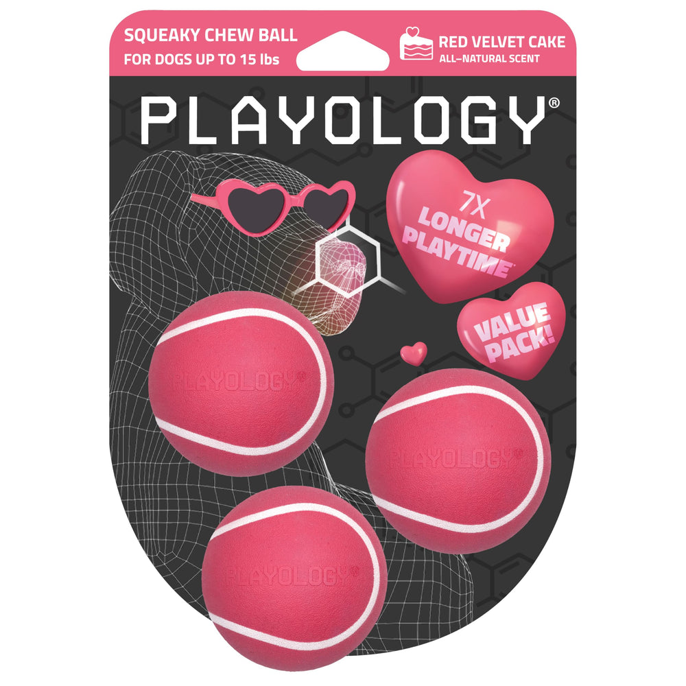 Playology Pelota masticable con sonido ofrece rebote dinámico para juego interactivo con perros.