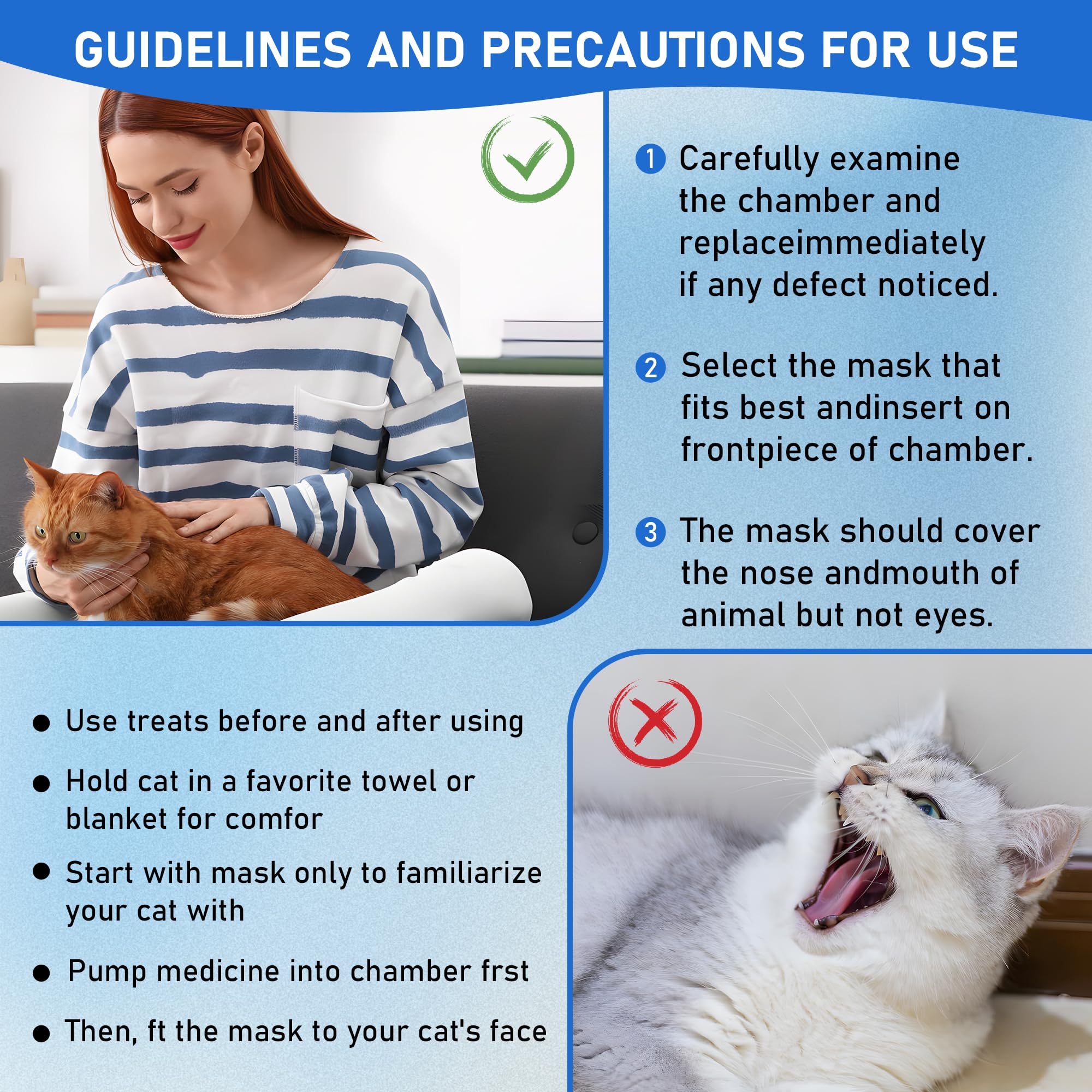 plceo Cat Inhaler Spacer diseno ergonomico para uso domestico