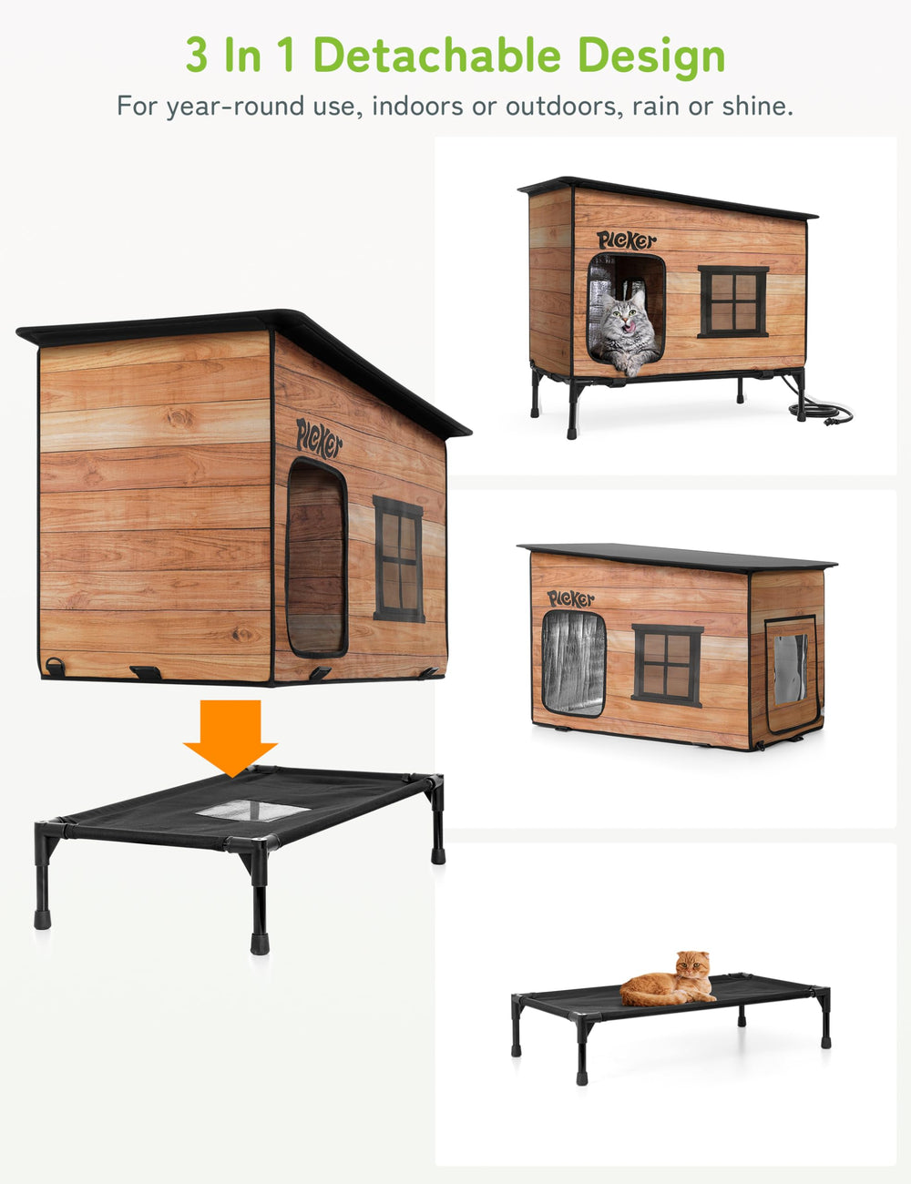 PLEKER conjunto-piezas-incluidas: incluye cama, almohadilla y fijaciones para instalación.