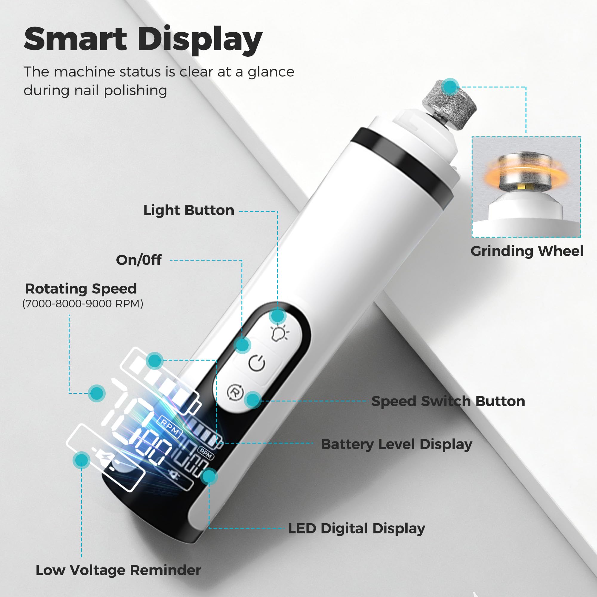 PleySyncz mango ergonómico, agarre cómodo para un control seguro.