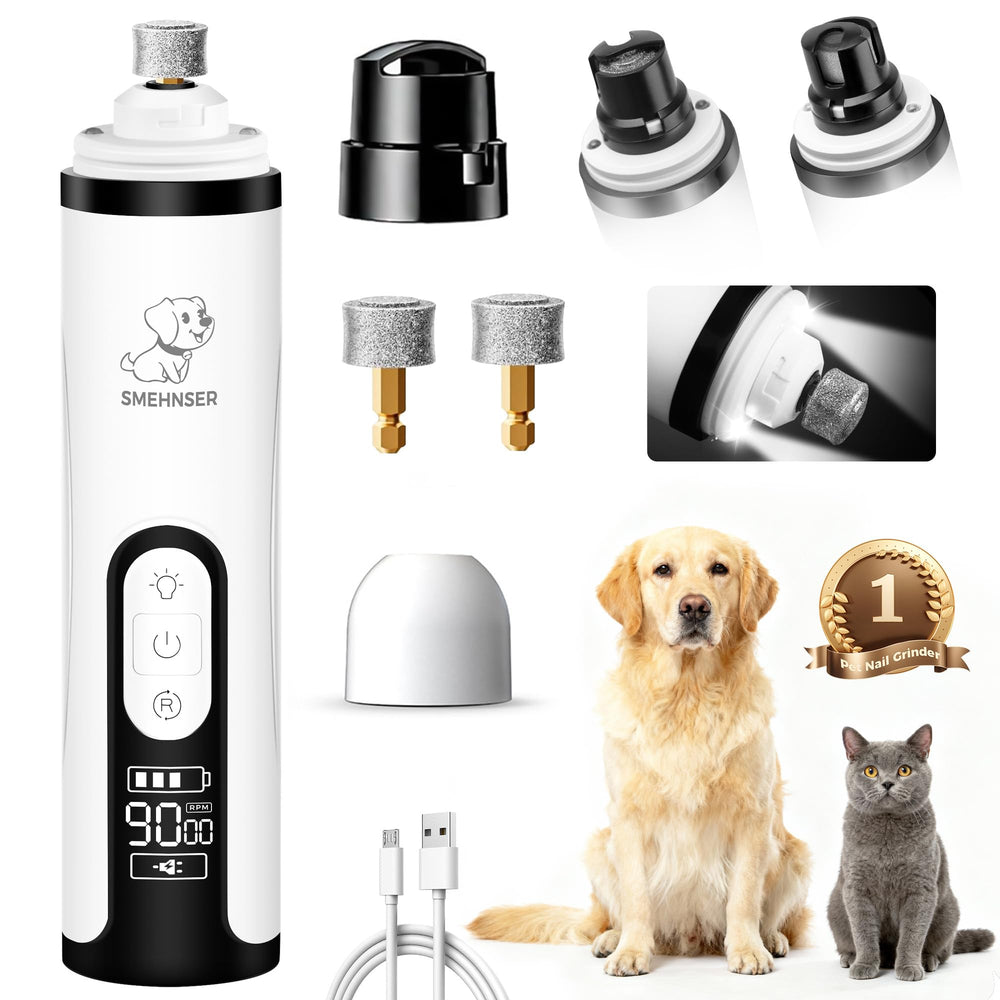 PleySyncz lijador de uñas para perros, vista frontal, cómodo diseño para uso doméstico.