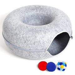 PLIISLUP cama-tunel-gato interior, cómodo y espacioso para juego y descanso.